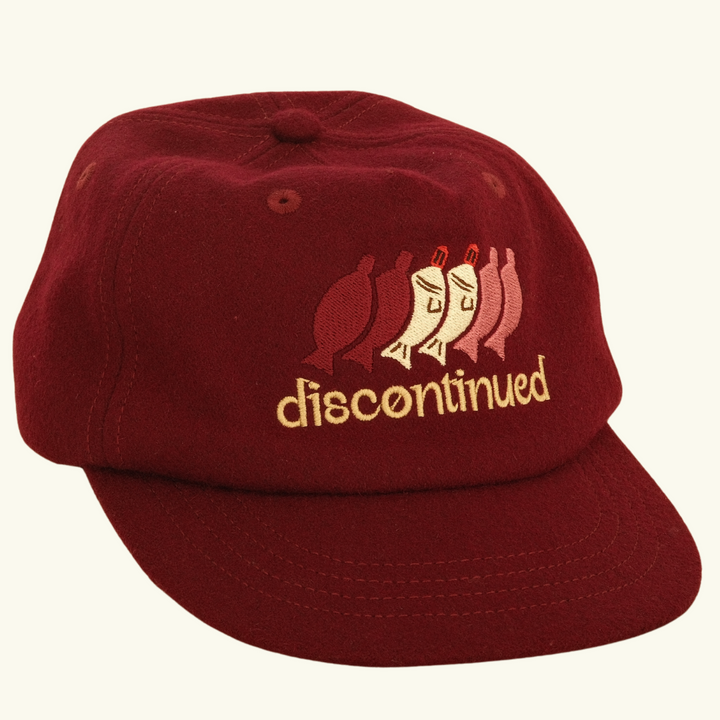 discontinued cap — red
