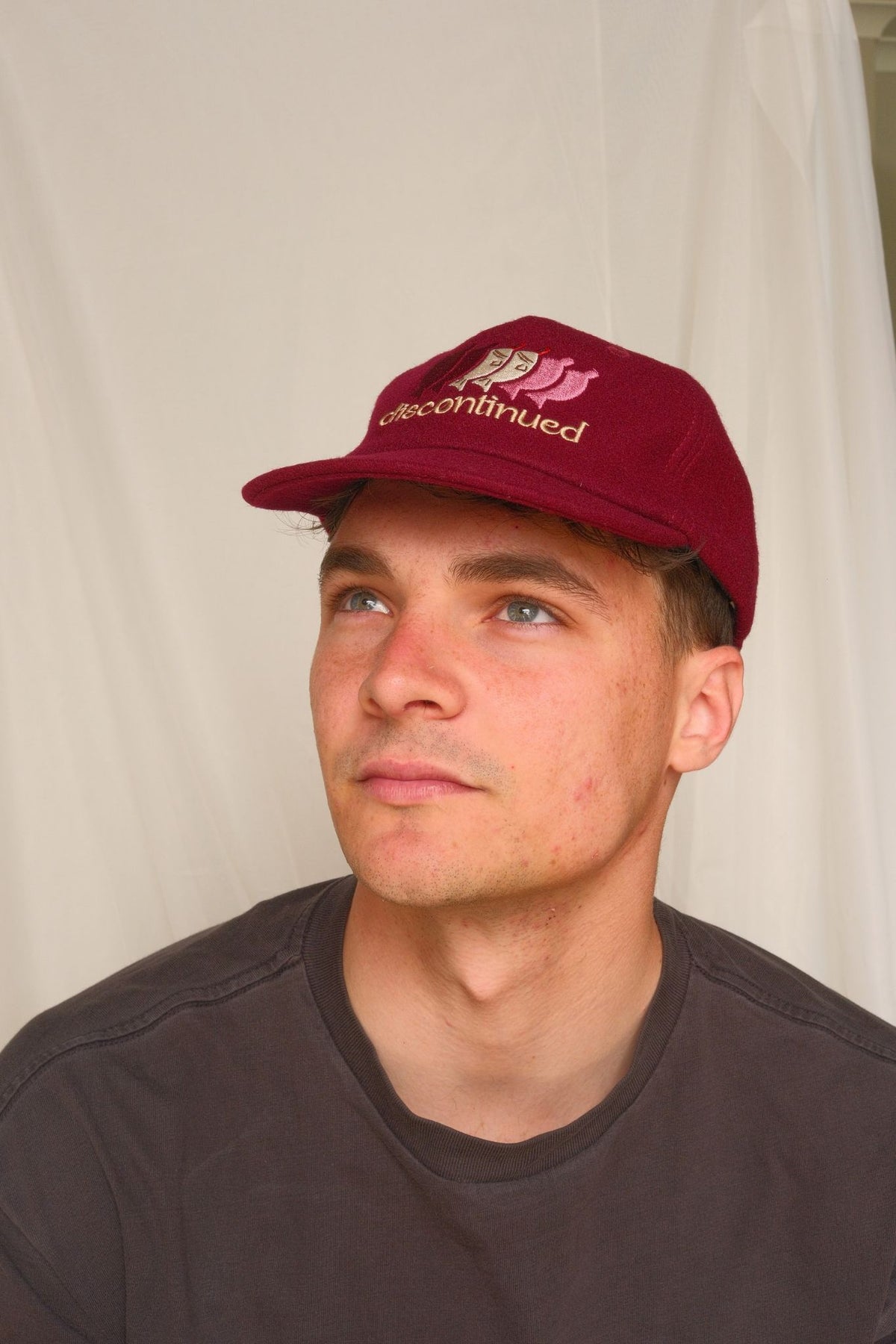 discontinued cap — red