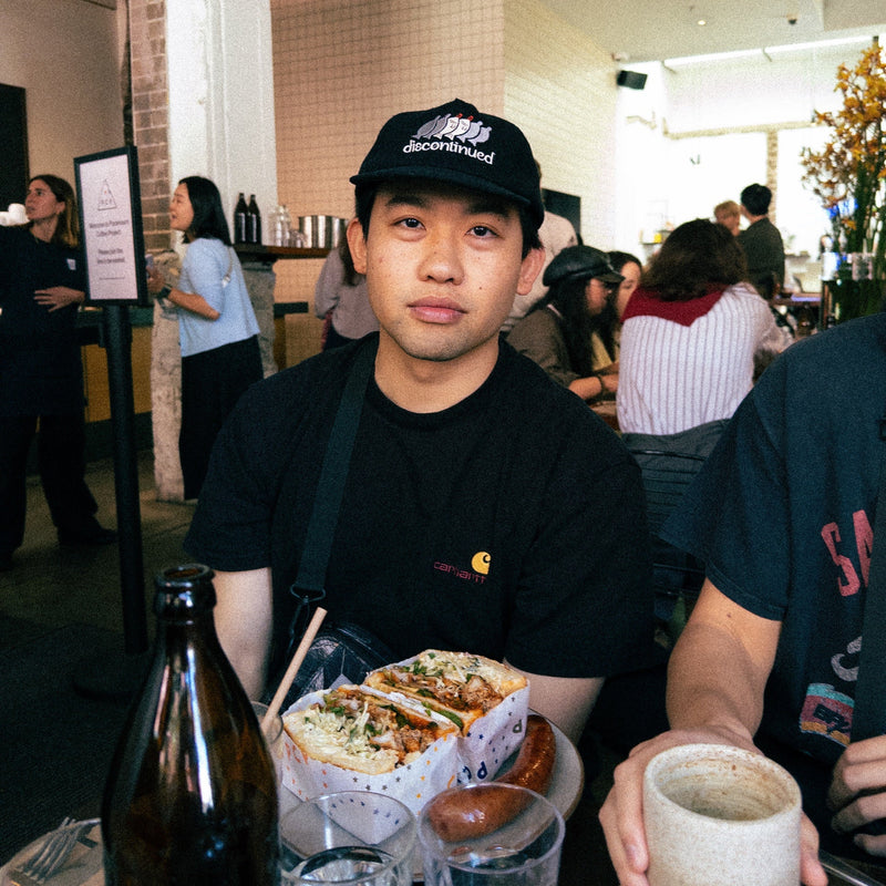 black cap at lunch