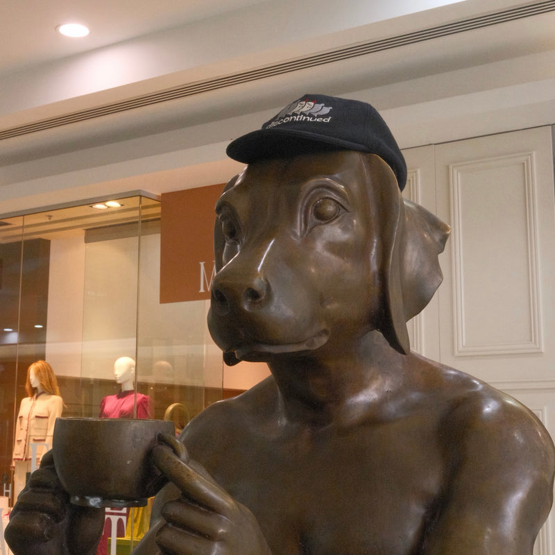black cap on a bronze regular